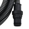 vidaXL Tubo di Aspirazione con Raccordi in Ottone Nero 1" 7 m in PVC
