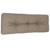 vidaXL Cuscino per Pallet Tortora 120x40x12 cm in Tessuto