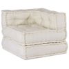 vidaXL Divano Componibile Crema 70x70x54 in Tessuto