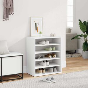 vidaXL Scarpiera Bianca 60x35x70 cm in Truciolato