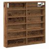 vidaXL Vetrina A parete Legno vecchio 60 x 8,5 x 58 cm