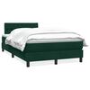vidaXL Giroletto a Molle con Materasso Verde Scuro 120x210 cm Velluto