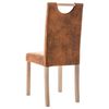 vidaXL Sedie da Pranzo 6 pz in Similpelle Scamosciata Marrone