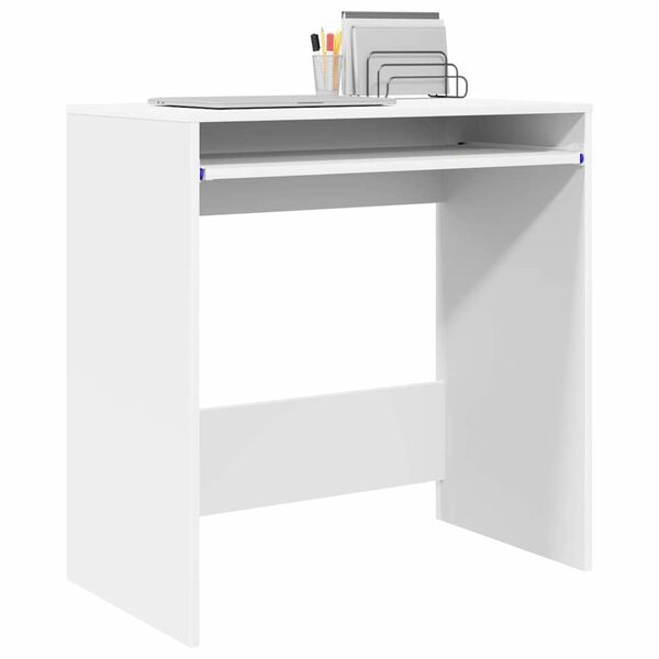 vidaXL Scrivania Bianco 77,5 x 43 x 79 cm Legno multistrato