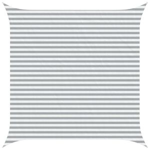 vidaXL Vela da ombra solare Grigio chiaro e bianco 4 x 4 m