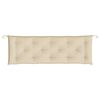 vidaXL Cuscino per Panca Beige 150x50x7 cm in Tessuto Oxford