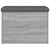 vidaXL Panca Portaoggetti Grigio Sonoma 62x42x45 cm Legno Multistrato