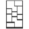 vidaXL Armadio per Libri Rovere Nero 72 x 20 x 102,5 cm