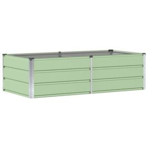 vidaXL Fioriera Verde 160 x 80 x 45 cm Acciaio