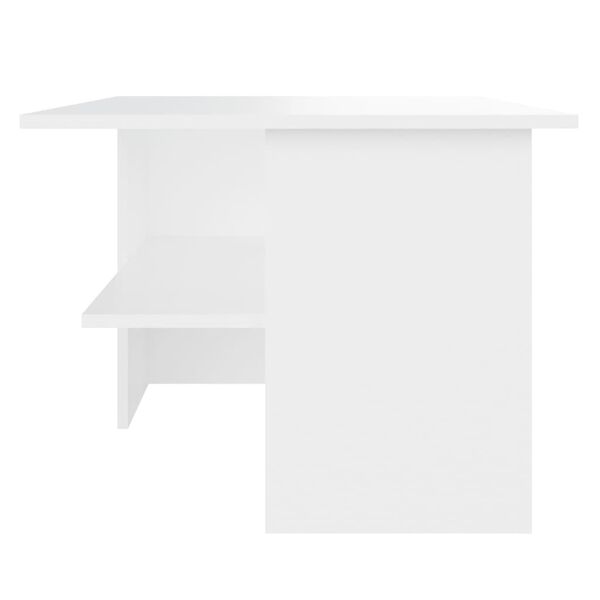 vidaXL Tavolino da Salotto Bianco 90x60x46,5 cm in Legno Multistrato