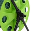 vidaXL Carrello Avvolgitubo Verde con Set Raccordi Tubo 0,5" 50 m PVC