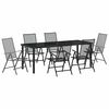 vidaXL Set da Pranzo per Giardino 7 pcs Antracite