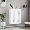 vidaXL Mobile a Parete Bianco Lucido 69,5x34x90 cm Legno Multistrato