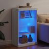 vidaXL Credenza con Luci LED Bianca 60,5x37x100 cm