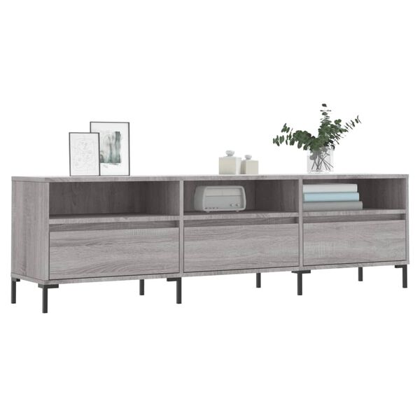 vidaXL Mobile Porta TV Grigio Sonoma 150x30x44,5 cm Legno Multistrato