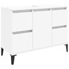 vidaXL Mobile Lavabo Bianco 80x33x60 cm in Legno Multistrato