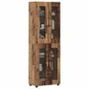 vidaXL Credenza con lo scaffale FLORIN Legno vecchio 60 x 35 x 182 cm