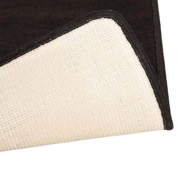 vidaXL Tappeti per Camera da Letto Shaggy a Pelo Lungo Pile 3 pz Nero