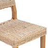 vidaXL Sedia da pranzo 2 pcs Naturale 46 x 55 x 84 cm Rattan Kubu