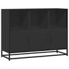 vidaXL Credenza Nera 100x35x76 cm in Legno Multistrato