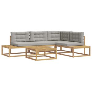 vidaXL Set di divani da esterno Bianco 79 x 79 x 37 cm Poliestere