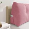 vidaXL Cuscino per Schiena Rosa 100 x 24 x 50 cm Velluto
