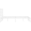vidaXL Giroletto con Testiera Metallo Bianco 120x190 cm