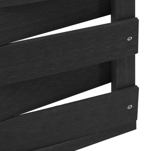 vidaXL Pannello di Recinzione in WPC 170x180 cm Nero