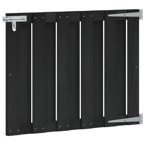 vidaXL Cancello da giardino 100 x 80 cm WPC e Alluminio Nero