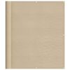 vidaXL Paravento da Balcone Beige 120x800 cm 100% Poliestere Oxford
