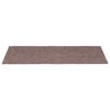vidaXL Tappetini per scale autoadesivi 15 pz 65x21x4 cm Marrone Chiaro Bordo rettangolare