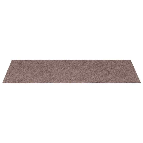vidaXL Tappetini per scale autoadesivi 15 pz 65x21x4 cm Marrone Chiaro Bordo rettangolare