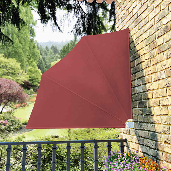 vidaXL Tenda Laterale per Balcone Pieghevole Terracotta 140x140 cm