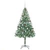 vidaXL Albero di Natale artificiale Verde 180 cm PVC e Acciaio