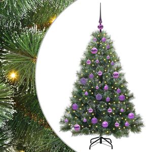 vidaXL Albero di Natale artificiale con 150 LED Verde 120 cm PE e PVC