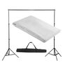 vidaXL Sistema Portafondali con Fondale Bianco 300 x 300 cm