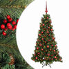 vidaXL Albero di Natale artificiale con palline 150 cm 150 LED