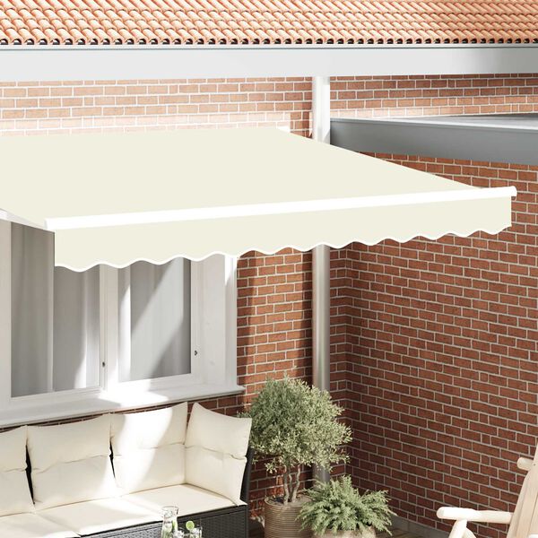 vidaXL Tenda a Braccio Crema 2.3 x 0.2 m Tela