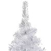 vidaXL Albero di Natale Preilluminato con Palline Argento 120 cm PET