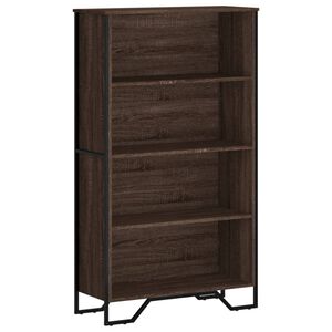 vidaXL Libreria Rovere Marrone 80x31x137,5 cm in Legno Multistrato
