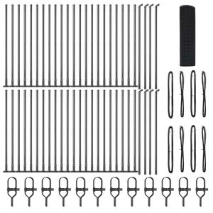 vidaXL Palo della recinzione Grigio