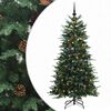 vidaXL Albero di Natale Artificiale con Rami Pieghevoli 150 cm 150 LED