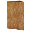 vidaXL Fioriere da Giardino 2 pz Triangolari 50x43x75cm Acciaio Corten