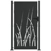 vidaXL Cancello da giardino 110 x 180 cm Nero Bloccabile