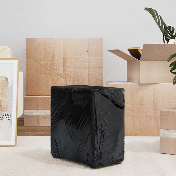 vidaXL Film Estensibile 2 pz Nero 20 &mu;m 50 cm x 300 m