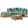vidaXL Set Divani da Giardino 5pz con Cuscini Legno Impregnato di Pino