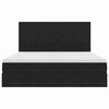 vidaXL Letto con contenitore e materasso Nero 180 x 200 cm Velluto