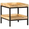 vidaXL Tavolo laterale Marrone 45 x 45 x 45 cm Legno di mango massello