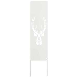 vidaXL Schermo per privacy in giardino Bianco 32 x 140 cm