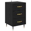 vidaXL Armadio da Notte Rovere Nero 40 x 40 x 66 cm